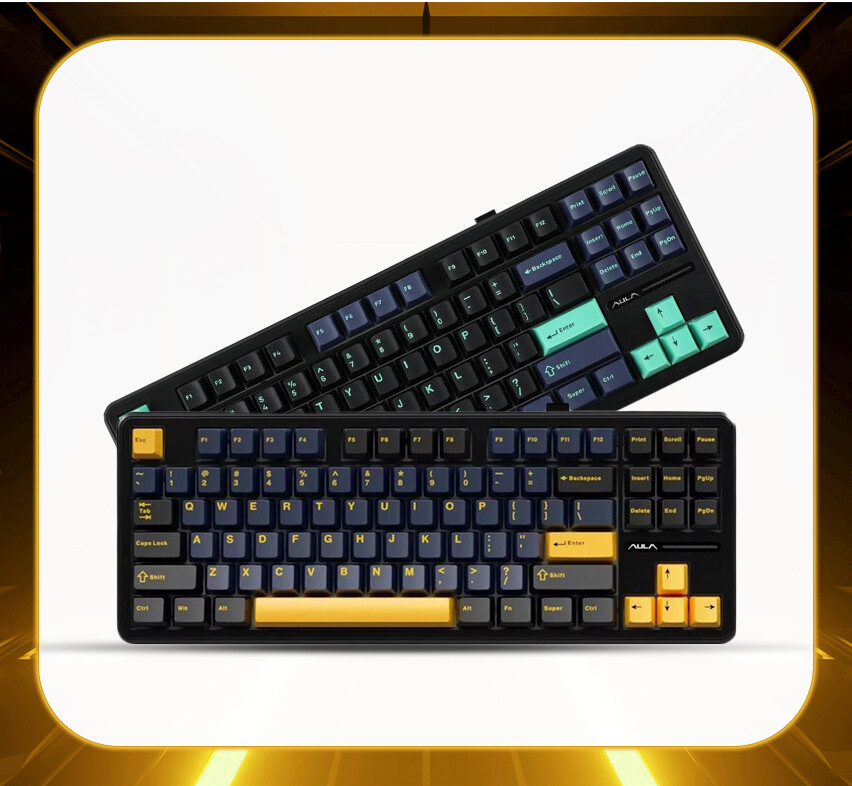 Aula-F87-V4-BLACK + Aula-F87-V3-ORANGE İndirim