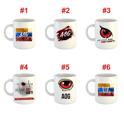 AOG Logo Baskılı Porselen Kupa Bardak #4 - 2