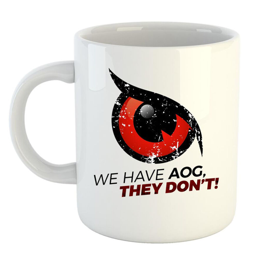 AOG Logo Baskılı Porselen Kupa Bardak #3 - 1