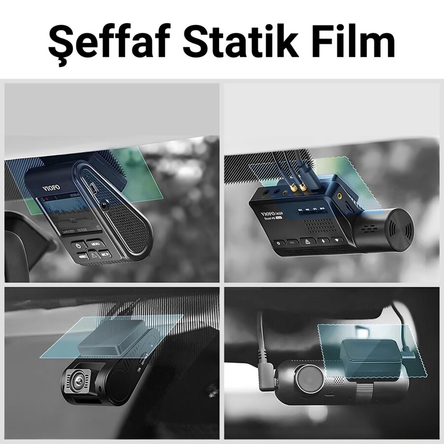 Araç Kamerası için Şeffaf Cam Koruyucu Statik Film - 2