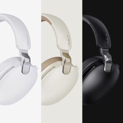 AULA A500 Üç Modlu Hybrid ANC Bluetooth 5.4 ve 2.4GHz Kablosuz AUX Mikrofonlu Kulak Üstü Kulaklık Bej - 7
