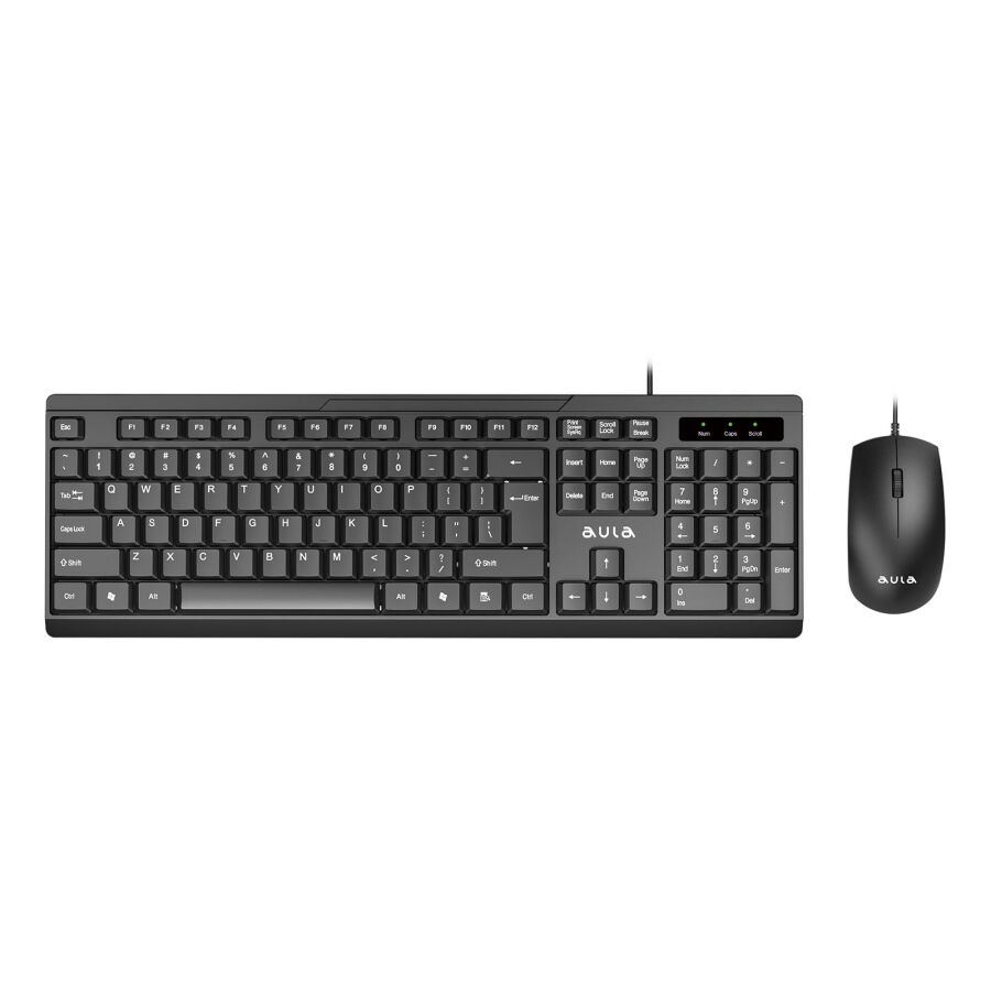Aula AC101 Kablolu Türkçe Q Klavye ve 1200 DPI Optik Mouse Seti - 6