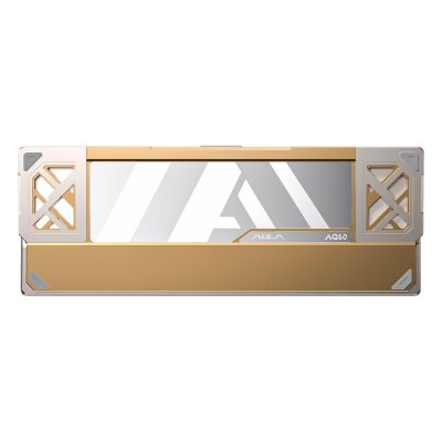 Aula AG60 Alüminyum Manyetik Klavye Hall Effect Snowglow Switch 8000Hz RGB TKL Hot Swap Oyuncu Klavyesi Şeffaf - 9