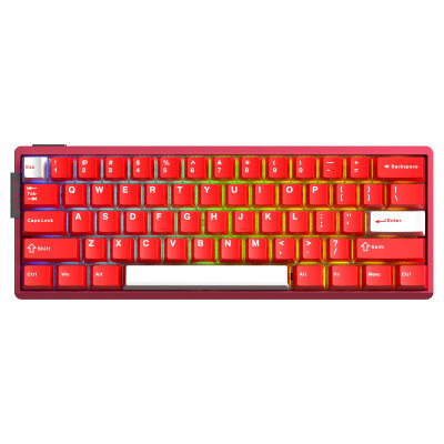 Aula AG60 Max Alüminyum Manyetik Hall Effect Frostcore Switch 8000Hz RGB TKL Hot Swap Gaming Oyuncu Klavyesi Kırmızı