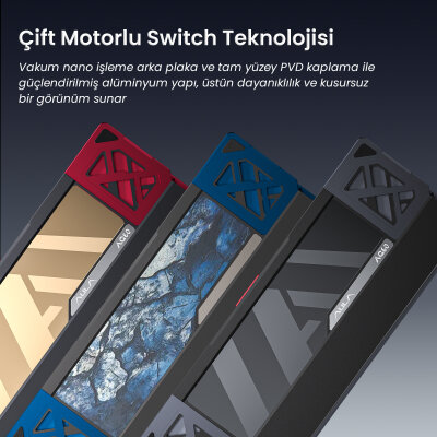 Aula AG60 Max Alüminyum Manyetik Hall Effect Frostcore Switch 8000Hz RGB TKL Hot Swap Gaming Oyuncu Klavyesi Kırmızı - 5