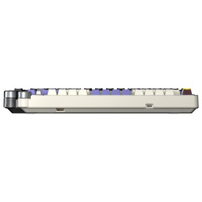 Aula AU75 3 Modlu RGB Hot Swap Mekanik TKL Seiya Switch Kablosuz Makrolu Klavye Bej - 4
