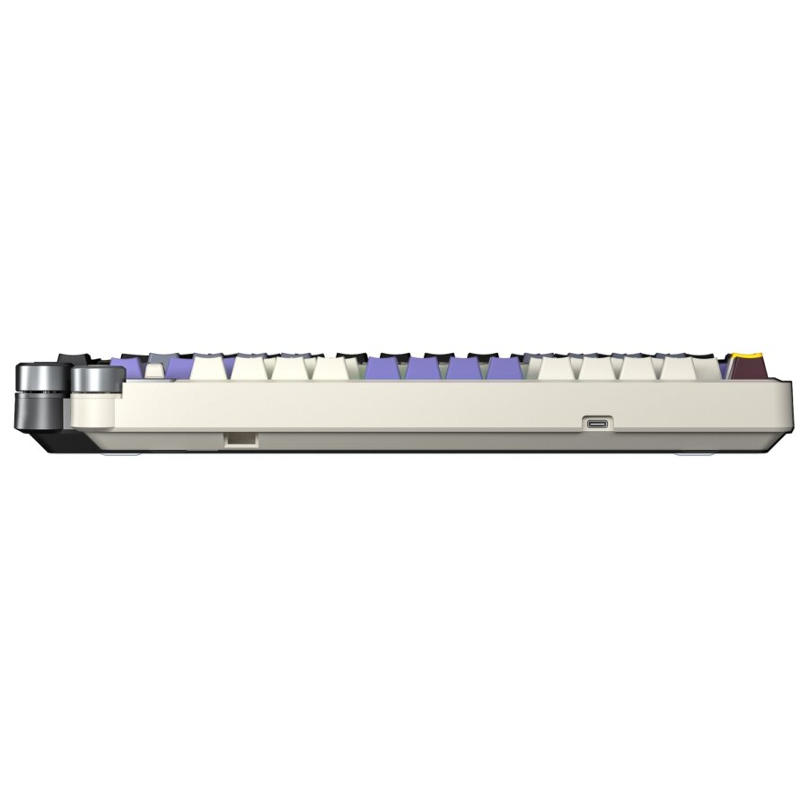 Aula AU75 3 Modlu RGB Hot Swap Mekanik TKL Seiya Switch Kablosuz Makrolu Klavye Bej - 4