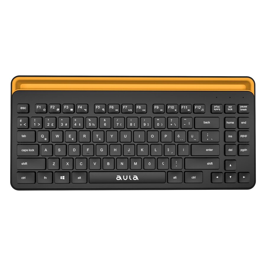 Aula AWK310 Bluetooth 5.1 Kablosuz Tablet Klavyesi iOS ve Android Uyumlu Standlı Türkçe Q Klavye - 1