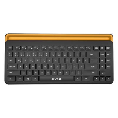 Aula AWK310 Bluetooth 5.1 Kablosuz Tablet Klavyesi iOS ve Android Uyumlu Standlı Türkçe Q Klavye