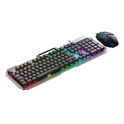 Aula F2023 Gaming Türkçe Q Rainbow Membran 2400DPI Oyuncu Klavye Mouse Set - 3