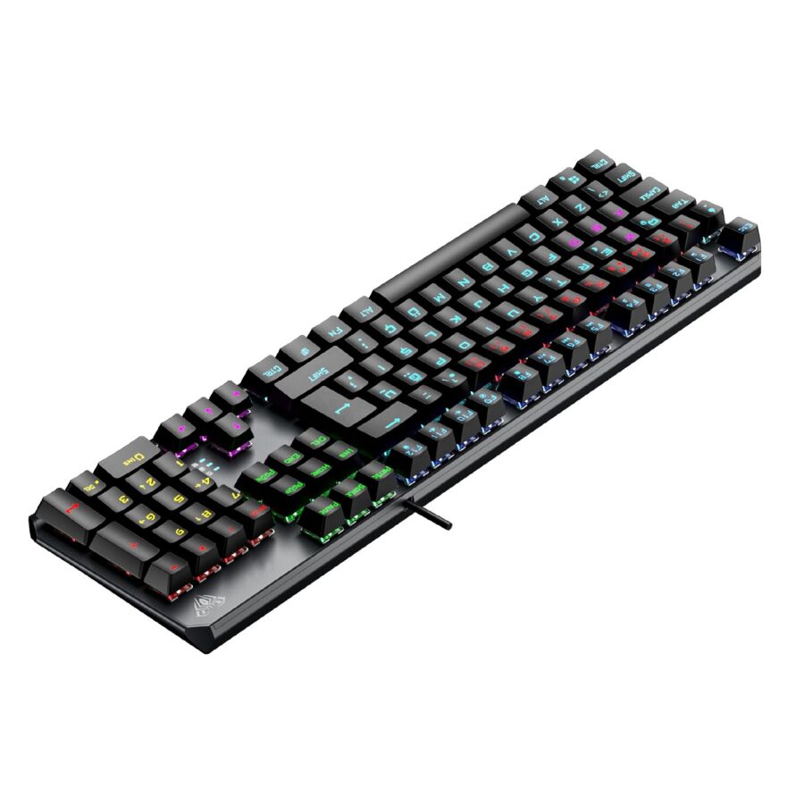 Aula F2066 Blue Switch RGB Makrolu Kablolu Gaming Türkçe Mekanik Oyuncu Klavyesi - 4