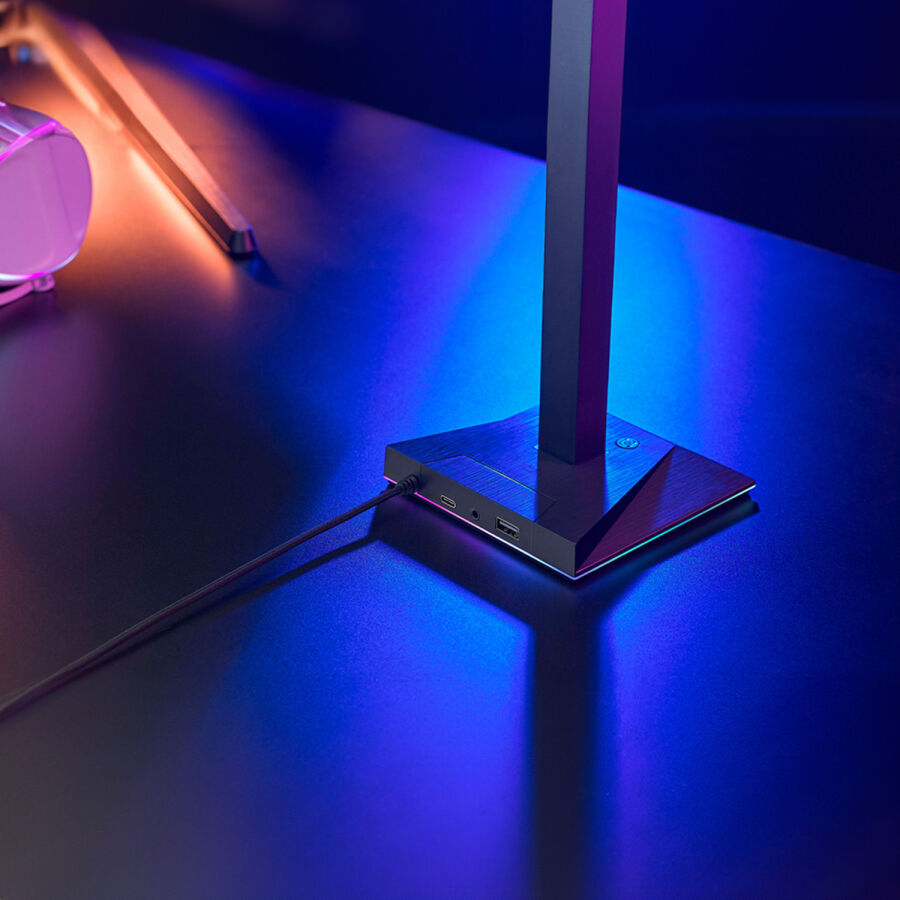 Aula F65 Aux Type-C ve USB-A Hub Özellikli RGB Kulaklık Standı - 5