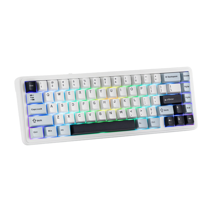 Aula F65 Reaper Switch Mekanik RGB TKL Makrolu Hot Swap Kablosuz Klavye Buz Mavisi - 1