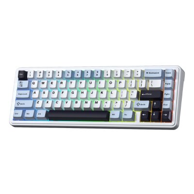 Aula F65 Reaper Switch Mekanik RGB TKL Makrolu Hot Swap Kablosuz Klavye Buz Mavisi 