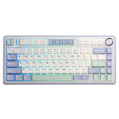 Aula F75 Mekanik RGB TKL Ice Vein Switch Kablosuz Makrolu Hot Swap Klavye Pastel