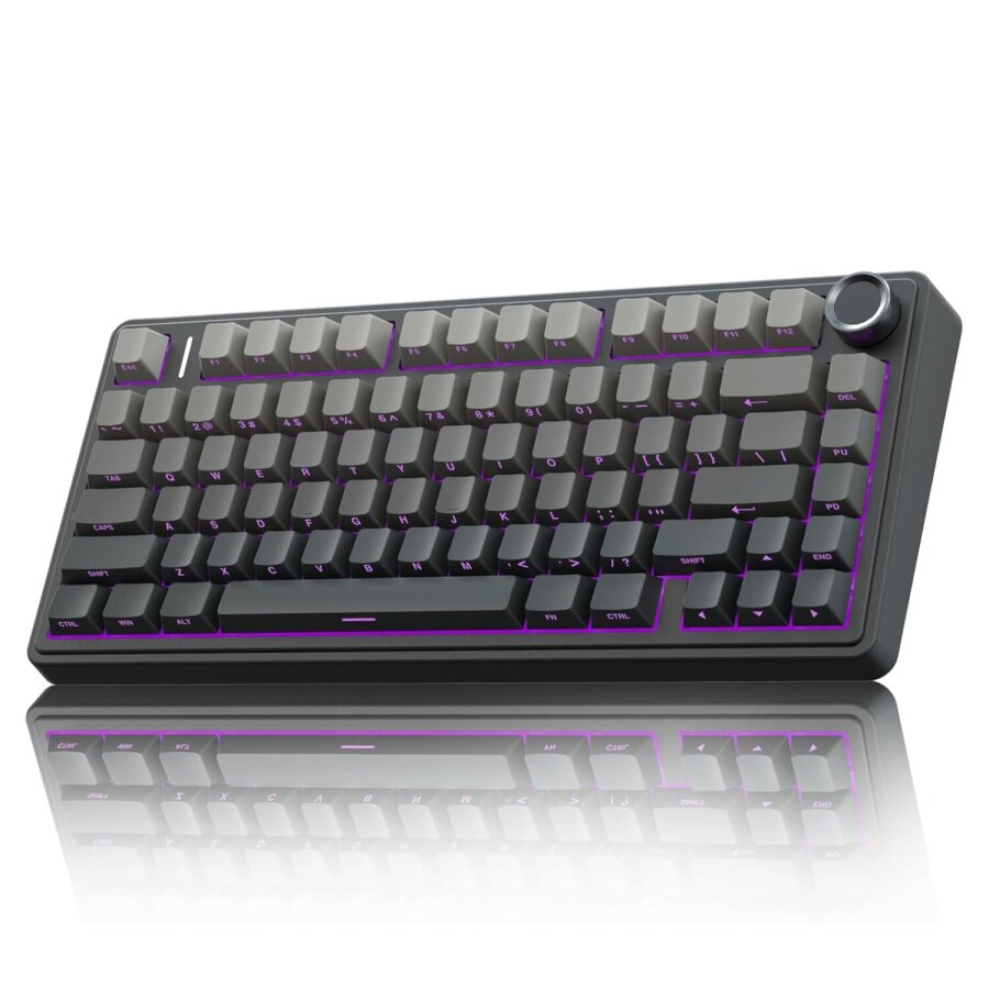 Aula F75 Mekanik RGB TKL Reaper Switch Kablosuz Makrolu Hot Swap Gaming Klavye Gradyan Gri - 1