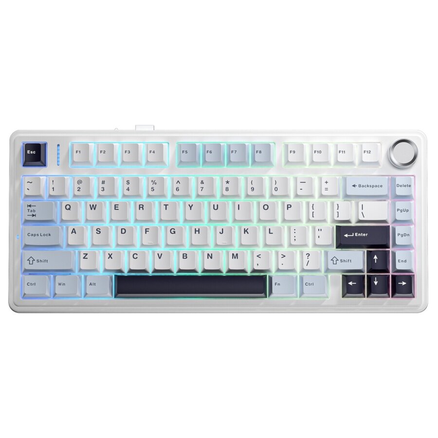 Aula F75 Mekanik RGB TKL Reaper Switch Kablosuz Makrolu Hot Swap Klavye Lacivert - 1