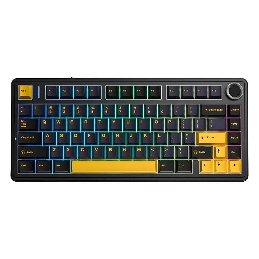 Aula F75 Mekanik RGB TKL Reaper Switch Kablosuz Makrolu Hot Swap Klavye Siyah - 1