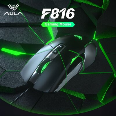 Aula F816 RGB Efektli 12800DPI Kablolu Optik Gaming Oyuncu Mouse - 2