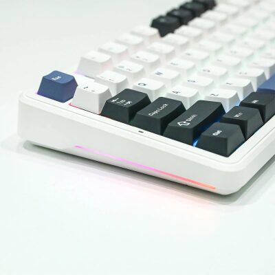 Aula F87 Mekanik RGB TKL GrayWood V3 Switch Kablosuz Makrolu Hot Swap Klavye Beyaz - 6