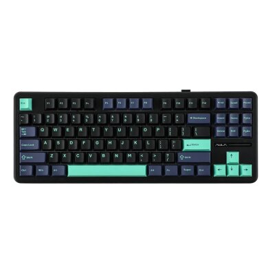 Aula F87 PRO Mekanik RGB TKL GrayWood V4 Switch Kablosuz Makrolu Hot Swap Klavye Siyah