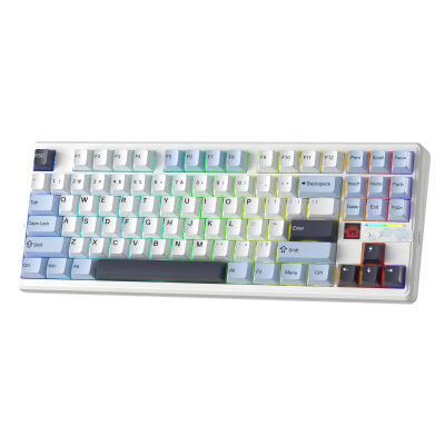 Aula F87 PRO V2 Mekanik RGB TKL Star Vector Switch Kablosuz Makrolu Hot Swap Klavye Lacivert - 9