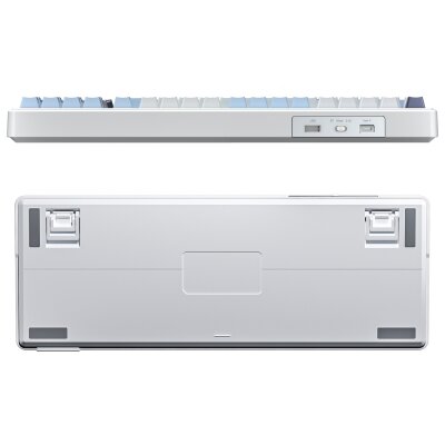 Aula F99 3 Modlu RGB Hot Swap Mekanik Linear GrayWood V3 Switch Kablosuz Makrolu Klavye Lacivert - 8