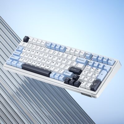 Aula F99 3 Modlu RGB Hot Swap Mekanik Linear GrayWood V3 Switch Kablosuz Makrolu Klavye Lacivert - 7