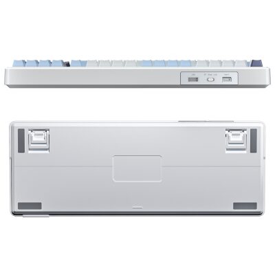 Aula F99 3 Modlu RGB Hot Swap Mekanik Linear GrayWood V3 Switch Kablosuz Makrolu Klavye Lacivert - 8