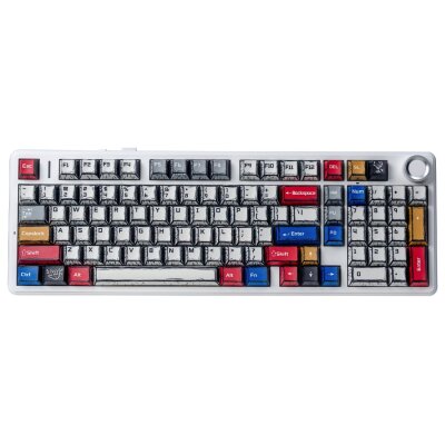 Aula F99 Pro 3 Modlu Mekanik Gaming Kablosuz Klavye RGB Hot Swap Star Vector Switch Makrolu Oyuncu Klavyesi Comic 
