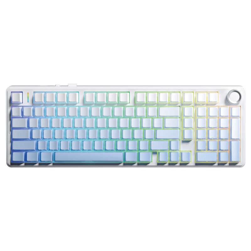 Aula F99 Pro 3 Modlu RGB Hot Swap Mekanik Nimbus V3 Switch Kablosuz Makrolu Gaming Klavye Gradyan Mavi - 1