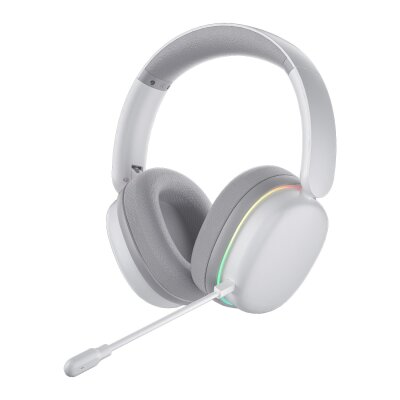 Aula G7 PRO Tri Mode Kablosuz RGB Gaming Mikrofonlu Oyuncu Kulaklığı 7.1 Surround Ses 40mm Driver Düşük Gecikme E-Spor Kulaklık Beyaz