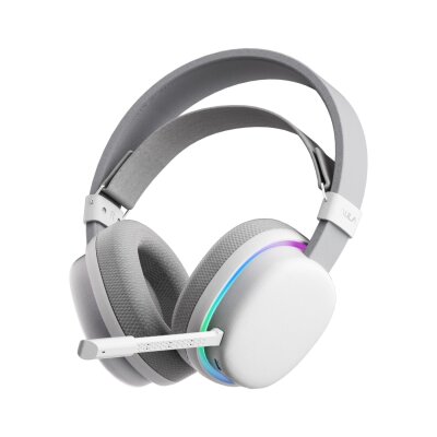Aula G7 Tri Mode Kablosuz RGB Gaming 40mm Driver Gürültü Engelleyici Mikrofonlu E-Spor Oyuncu Kulaklığı Beyaz