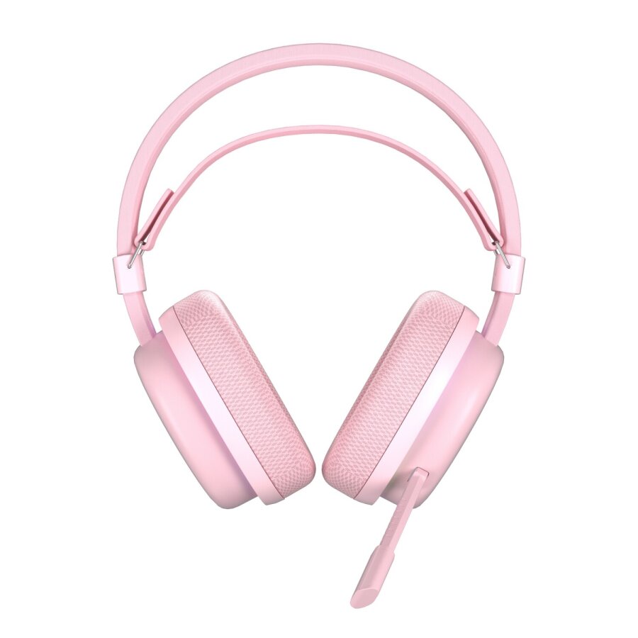 Aula G7 Tri Mode Kablosuz RGB Gaming 40mm Driver Gürültü Engelleyici Mikrofonlu E-Spor Oyuncu Kulaklığı Pembe - 7