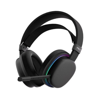 Aula G7 Tri Mode Kablosuz RGB Gaming 40mm Driver Gürültü Engelleyici Mikrofonlu E-Spor Oyuncu Kulaklığı Siyah