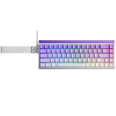 Aula Hero 68 HE Manyetik Klavye Rapid Trigger Dragon King Switch 8000Hz RGB Neon TKL Hot Swap Oyuncu Klavyesi Mor - 2