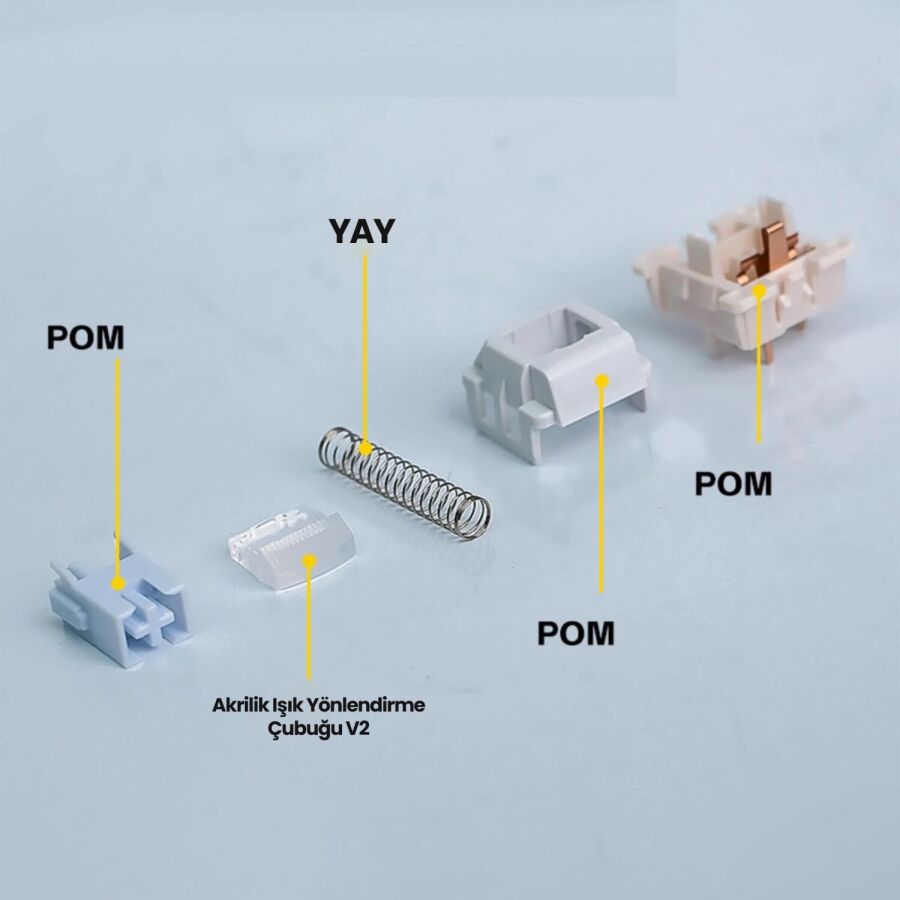 Aula Leobog Barbie Lineer Mekanik Switch 100 Adet - 4