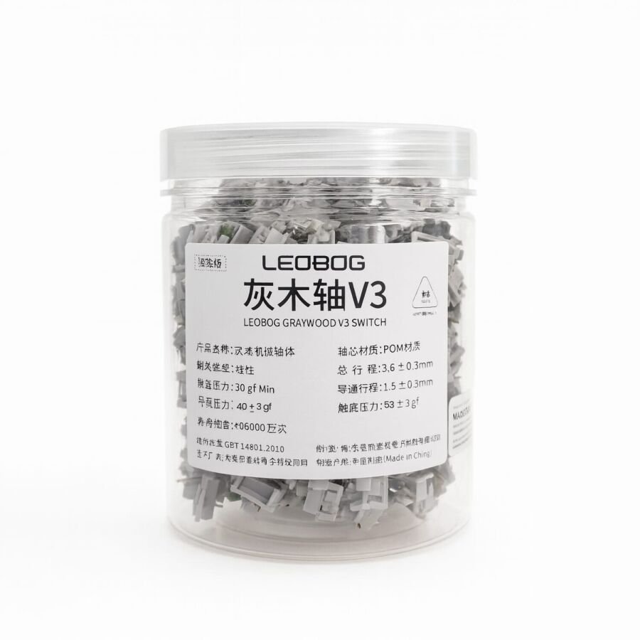 Aula Leobog GrayWood V3 Lineer Mekanik Switch 100 Adet - 9