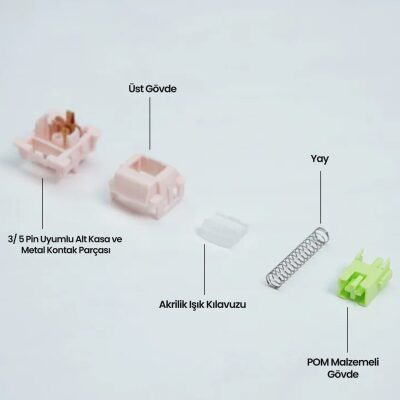 Aula Leobog Huatian Lineer Mekanik Switch 100 Adet - 4