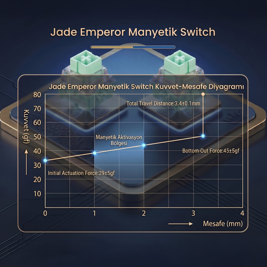 Aula Leobog Jade Emperor Manyetik Switch 20 Adet - 4