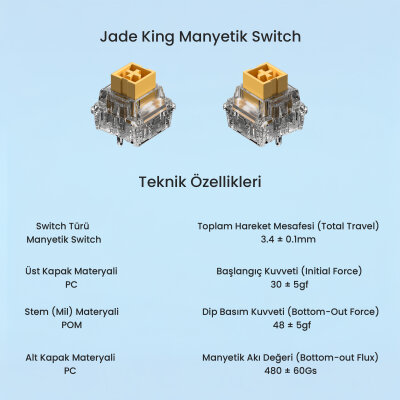 Aula Leobog Jade King Manyetik Switch 20 Adet - 3