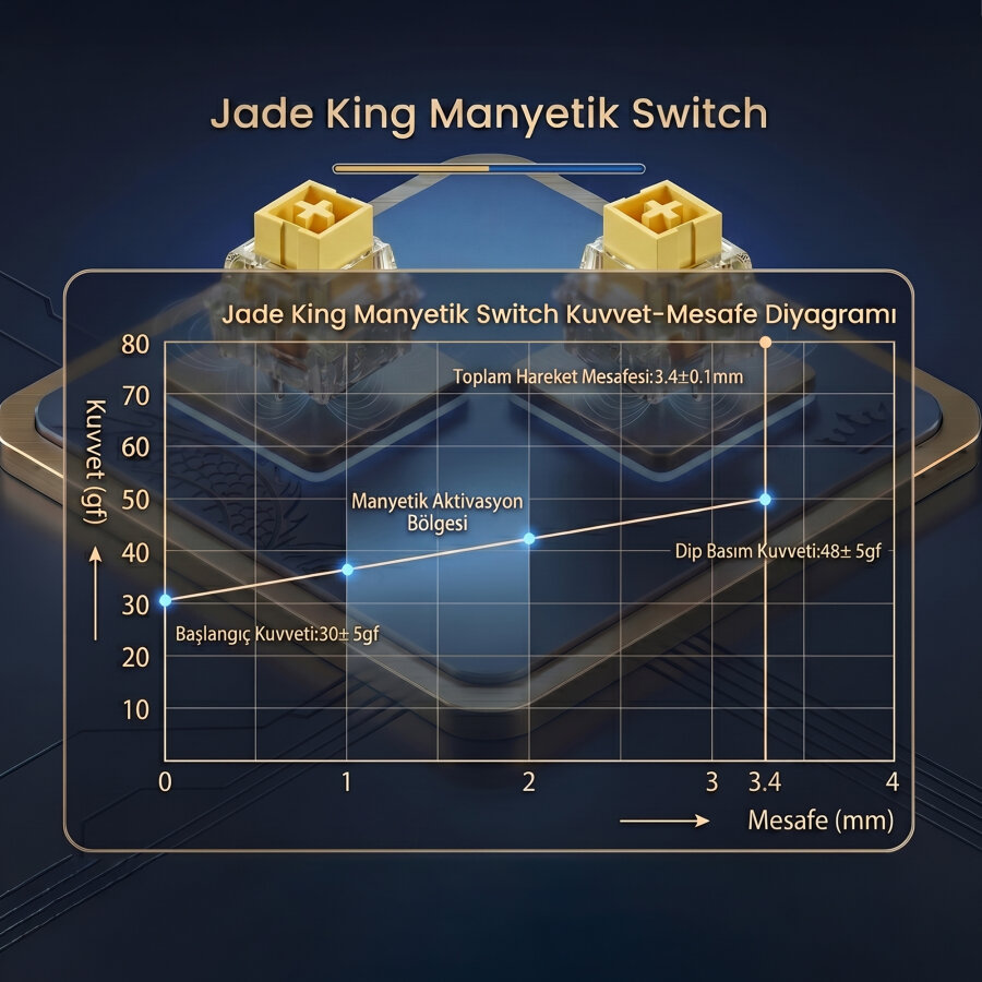 Aula Leobog Jade King Manyetik Switch 20 Adet - 4