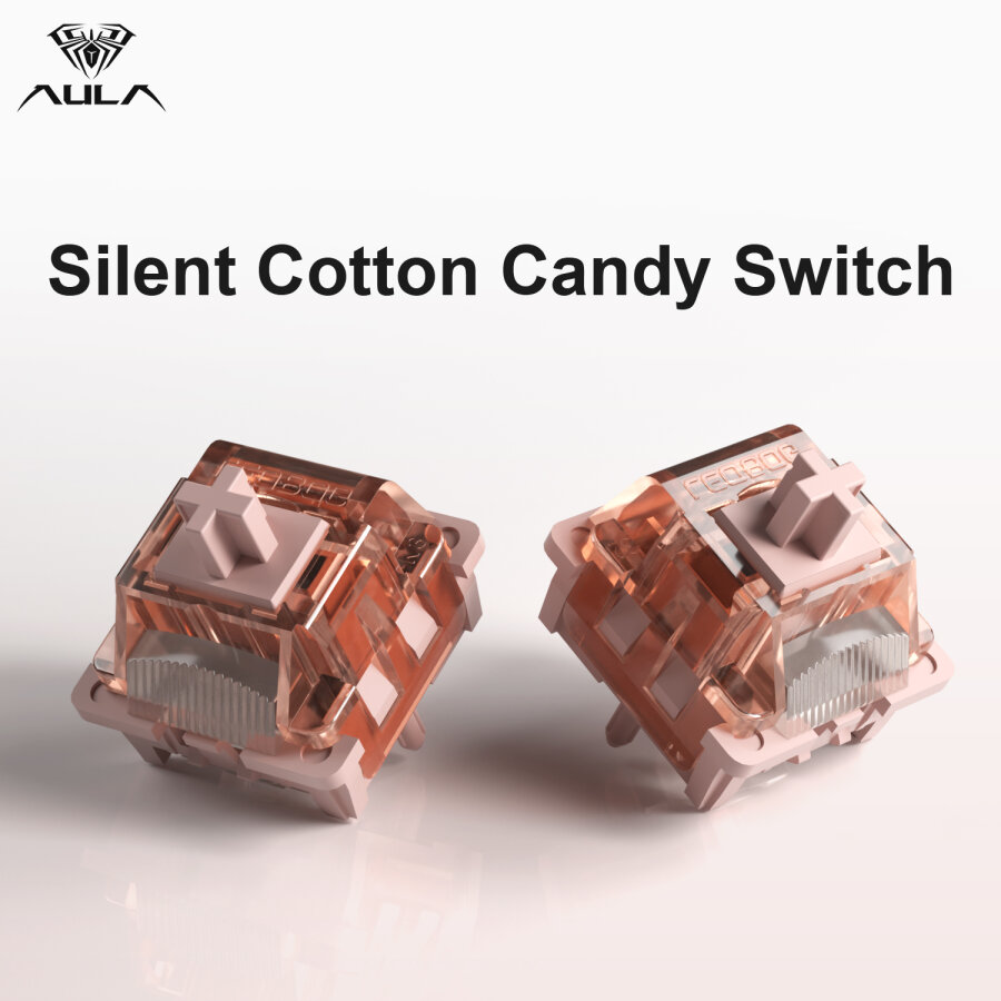 Aula Leobog Silent Cotton Candy Lineer Mekanik Switch 100 Adet - 4