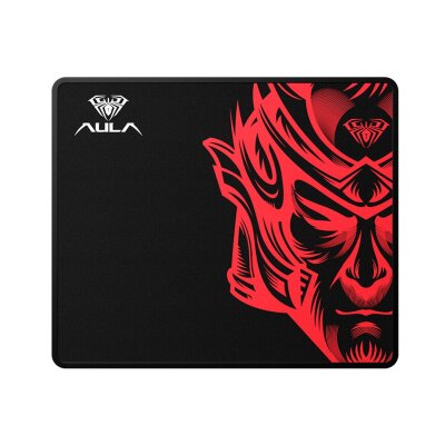Aula MP-W 25x21cm Gaming Oyuncu Mousepad Kaymaz Tabanlı Kenar Dikişli Siyah