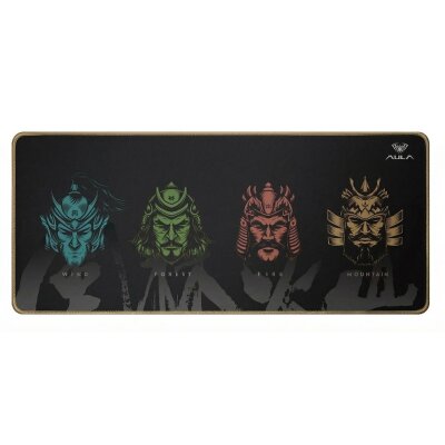 Aula MP-WFFM 70x30cm Gaming Oyuncu Mousepad Kaymaz Tabanlı Kenar Dikişli Siyah
