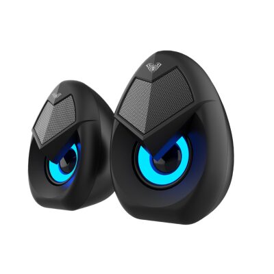 Aula N-69 2*3W RGB LED Işıklı Masaüstü Oyuncu Laptop PC Bilgisayar Hoparlörü