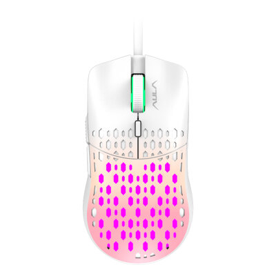 Aula S11 Pro 3600DPI RGB Optik Gaming Mouse Pembe 