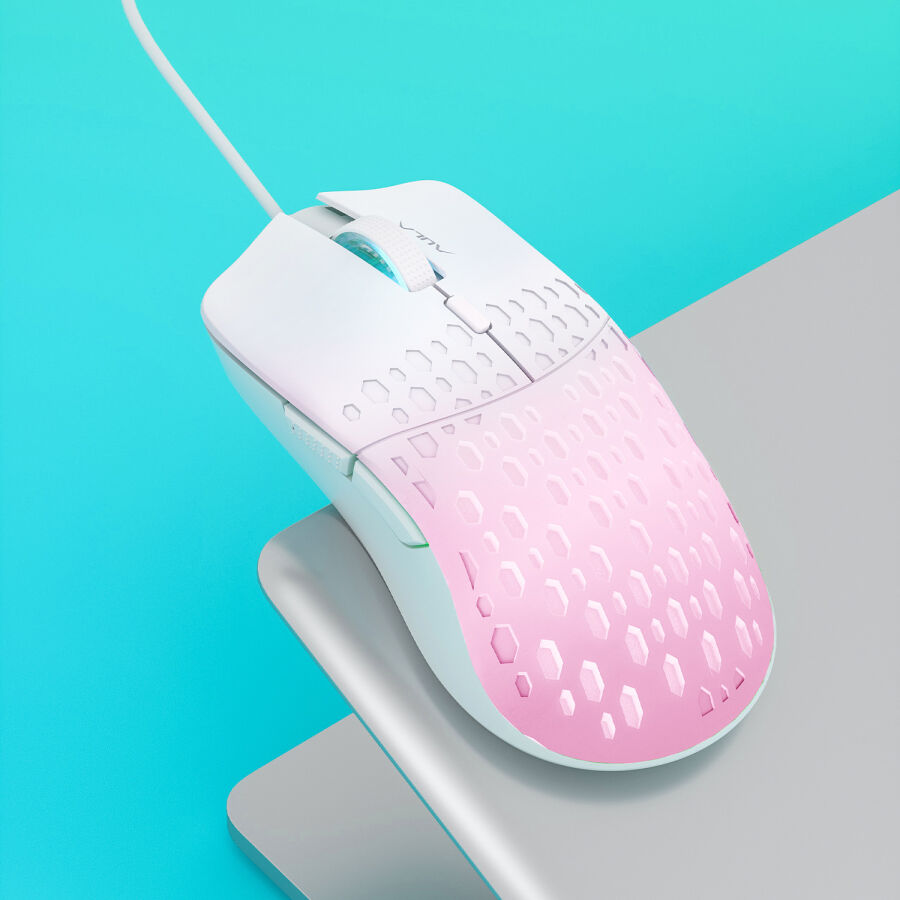 Aula S11 Pro 3600DPI RGB Optik Gaming Mouse Pembe - 3