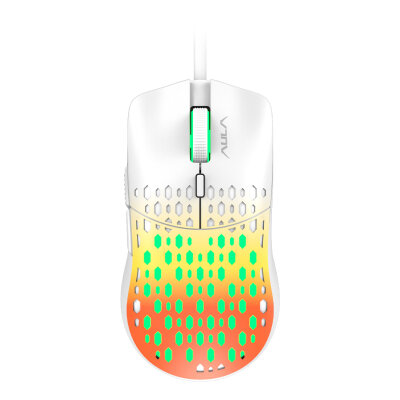 Aula S11 Pro 3600DPI RGB Optik Gaming Mouse Turuncu 
