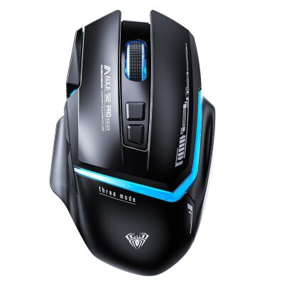Aula S12 Pro 12800 DPI 8 Tuşlu Makrolu Kablolu Optik Gaming Oyuncu Mouse Siyah